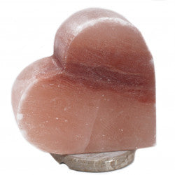 salt lamp heart shaped